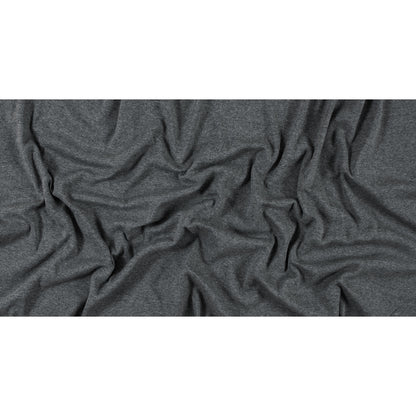Heather Gray Stretch Tubular Rib Knit - Full