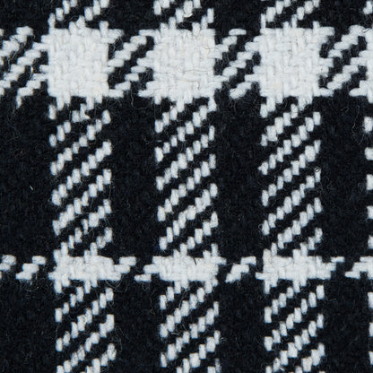 Black and White Glen Plaid Heavy Wool Twill - Full