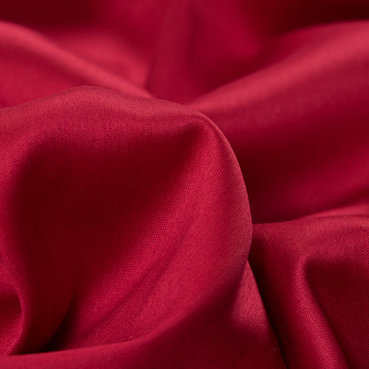 Scarlet Red Silk and Rayon Blended Sateen - Full