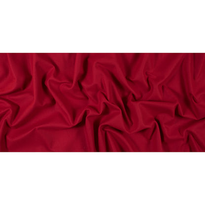 Ribbon Red Brushed Wool Twill Coating Full