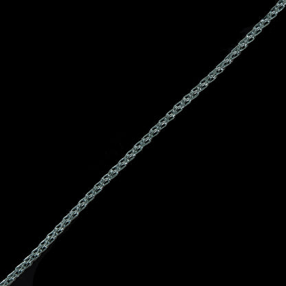 Metallic Glacier Blue Crochet Chain - 0.125