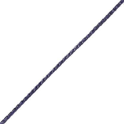 Italian Metallic Indigo Crochet Chain - 0.125"