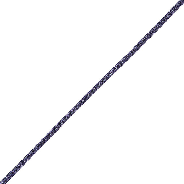 Italian Metallic Indigo Crochet Chain - 0.125"