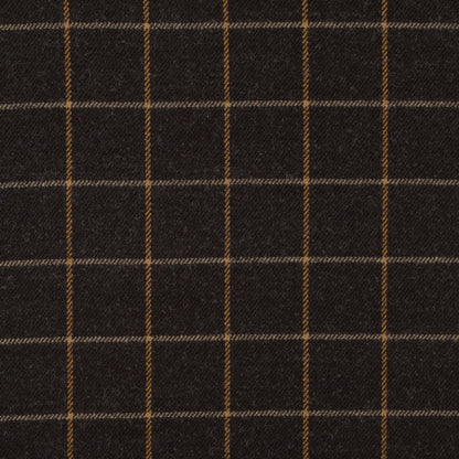 Demitasse Windowpane Check Wool Twill
