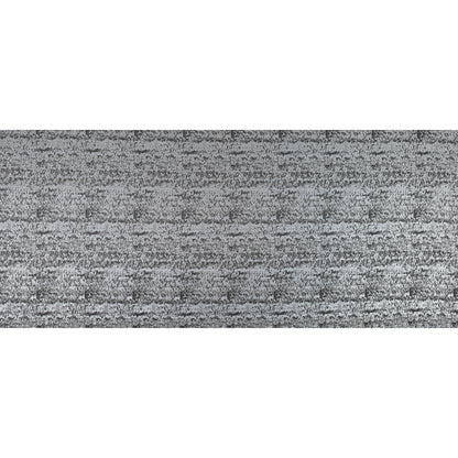 Metallic Silver and Moonbeam Abstract Brocade Full