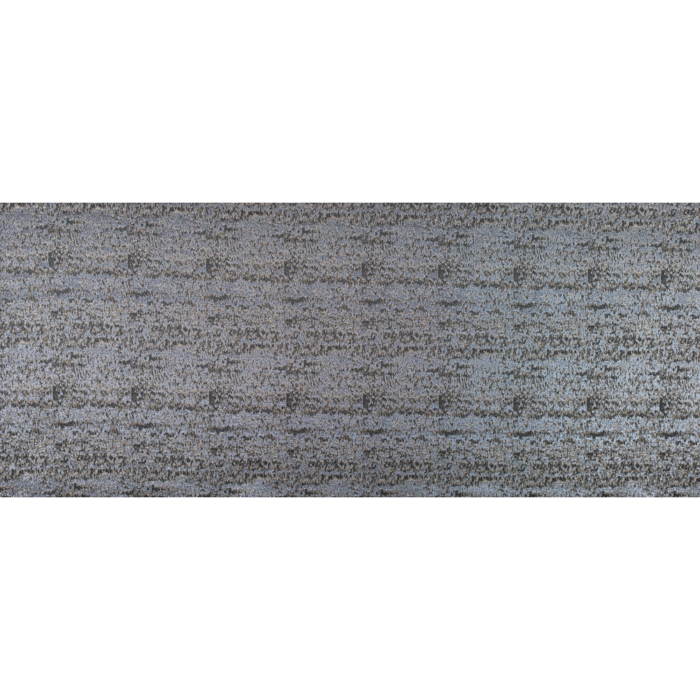 Metallic Gray and Wood Ash Abstract Brocade - Full