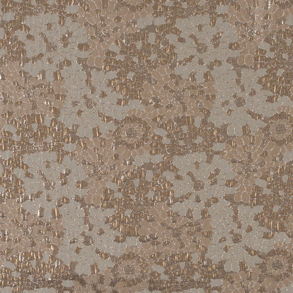 Metallic Gold and Sun Kiss Beige Floral Brocade