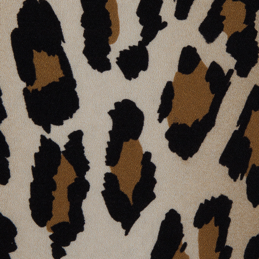Carolina Herrera Leopard Printed Stretch Silk Twill Detail