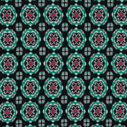 Famous NYC Designer Simply Green Medallion Wool Knit