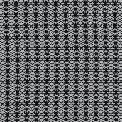 Black and White Diamond Woven Crepe