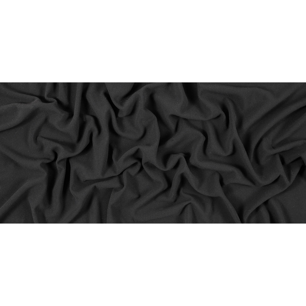 Italian Black Blended Rayon Crepe - Full