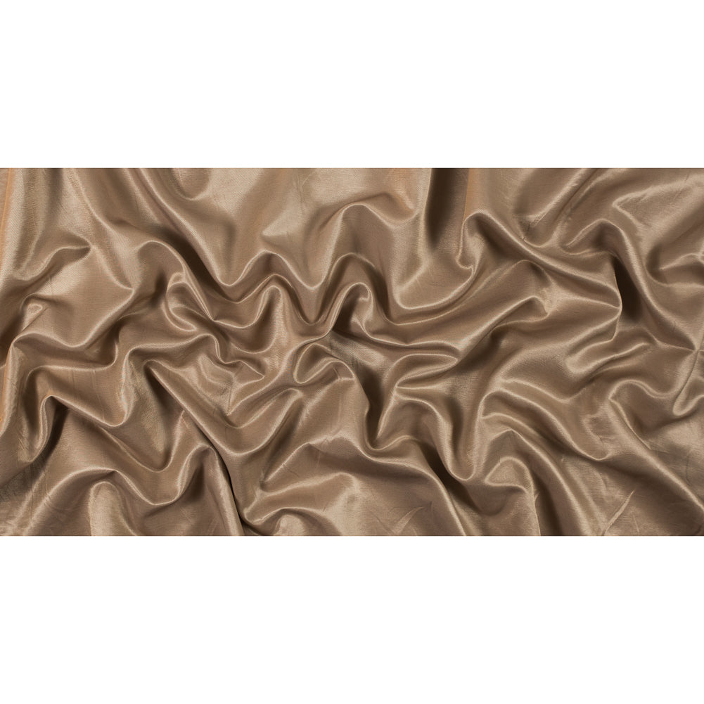 Warm Sand Rayon Twill with Shantung-Like Slubs Full