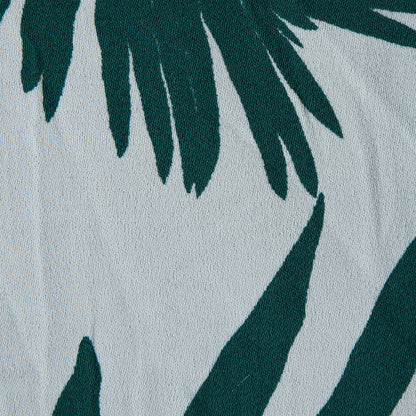 Bayberry Green Hawaiian Printed Rayon Crepe Detail
