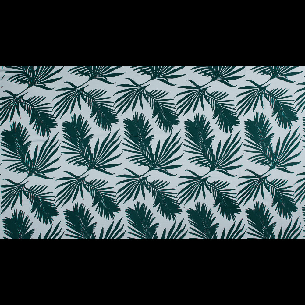 Bayberry Green Hawaiian Printed Rayon Crepe Full