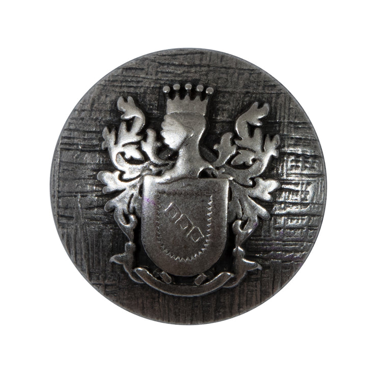 template--25130090922057__main-Silver Coat of Arms Crest Metal Shank Back Button - 44L/28mm