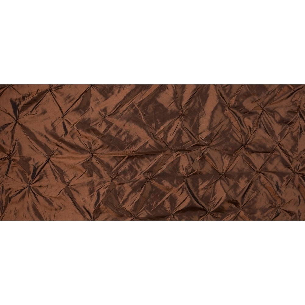Rust and Black Iridescent Pintucked Taffeta - Full