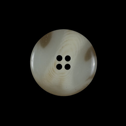 Ivory and Beige Horn Button - 36L/22mm - Detail