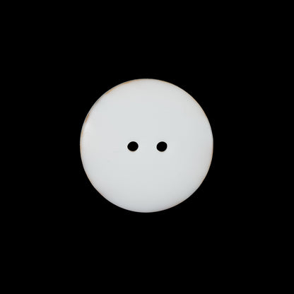 Ivory 2-Hole Plastic Button - 32L/20mm - Detail