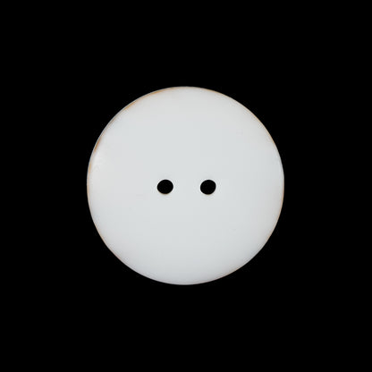 Ivory 2-Hole Plastic Button - 36L/22mm - Detail