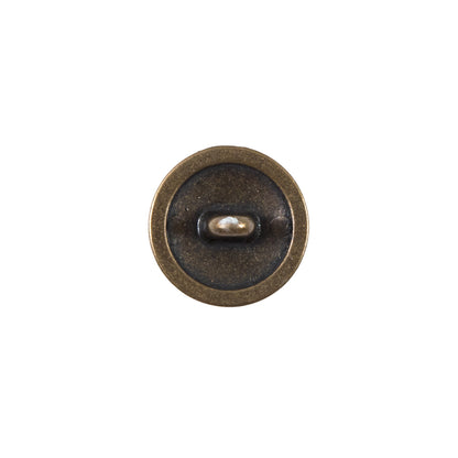 Bronze Etched Metal Button - 22L/14mm - Detail