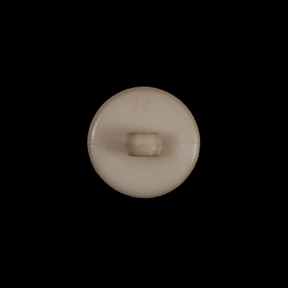 Ivory Cream Textured Floral Shank-Back Button - 24L/15mm Detail