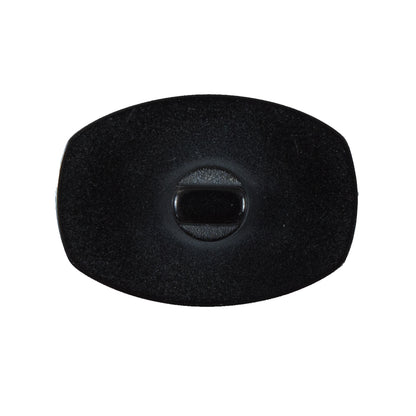 Gray Iridescent Plastic Shank Back Button - 44L/28mm Detail