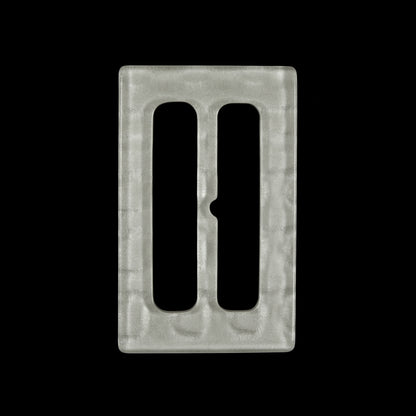 Ivory Rectangular Plastic Buckle - 2.5"