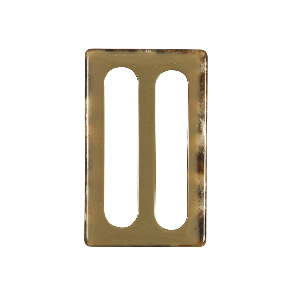 Brown Rectangular Plastic Buckle - 2.325 - Detail