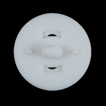 White Textured Shank-Back Button - 45L/28mm - Detail