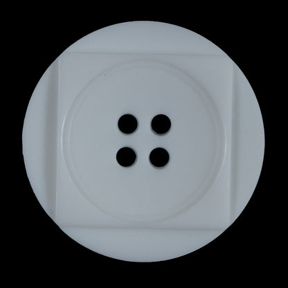 White Textured 4-Hole Button - 55L/35mm