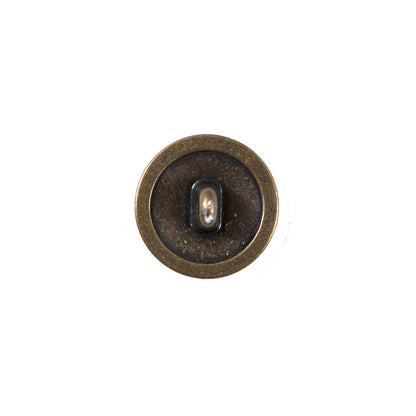 Bronze Etched Metal Button - 22L/14mm - Detail