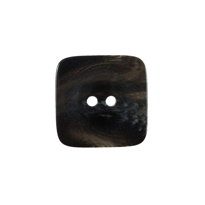 Black Square Two-Hole Plastic Button - 32L/20mm Detail