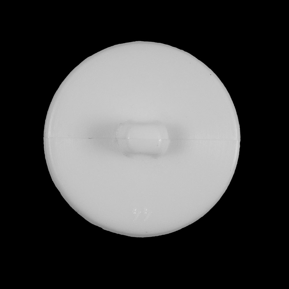 White Textured Floral Shank Back Button - 44L/28mm Detail