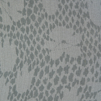 Gray Spotted Floral Silk Chiffon - Full
