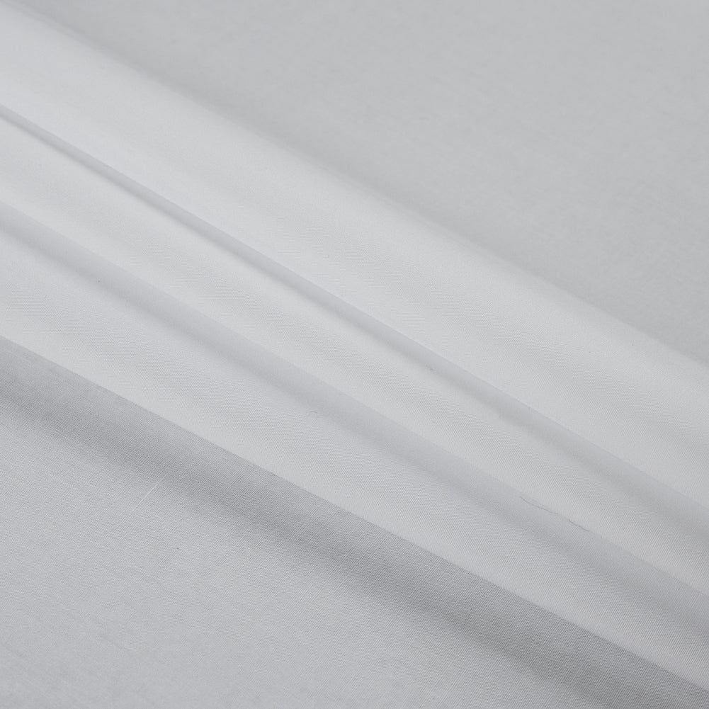 Bright White Blended Shirting Folded