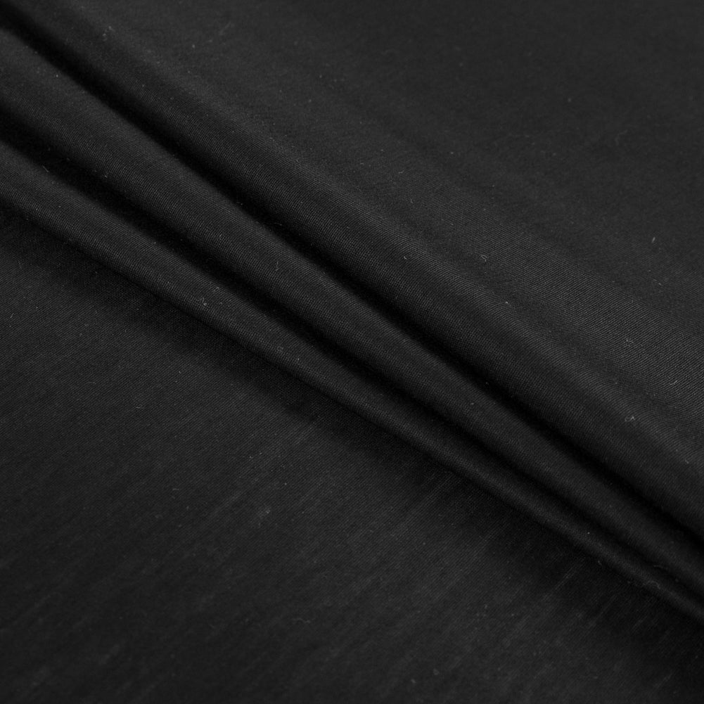 Black Sheer Rayon Jersey Folded