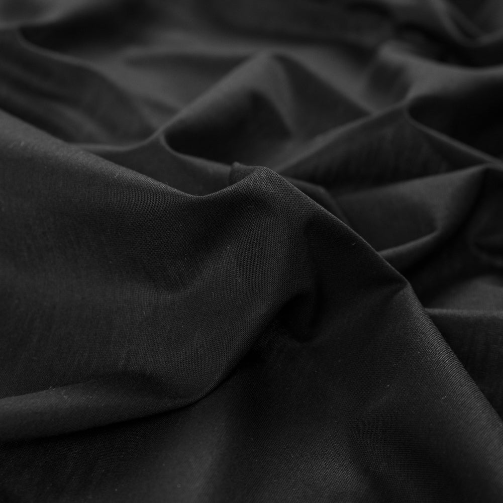 Black Sheer Rayon Jersey Detail