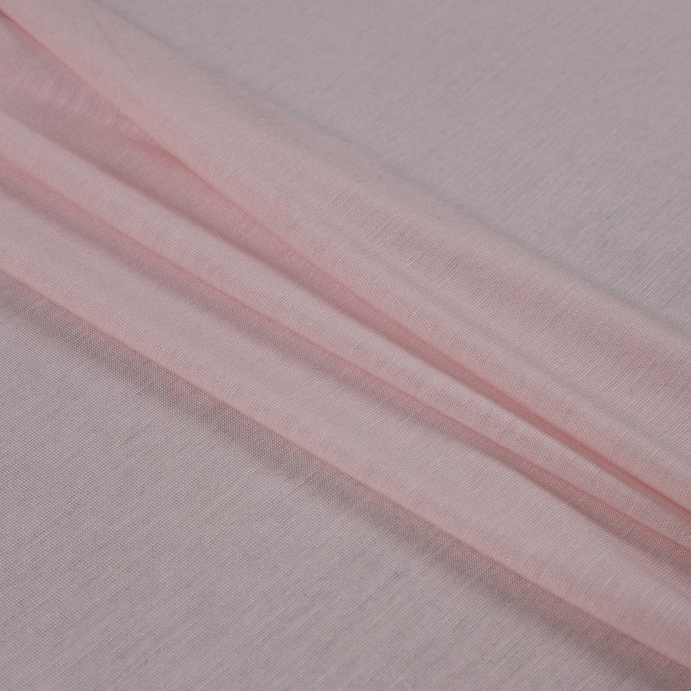 Pearl Blush Sheer Rayon Jersey Folded