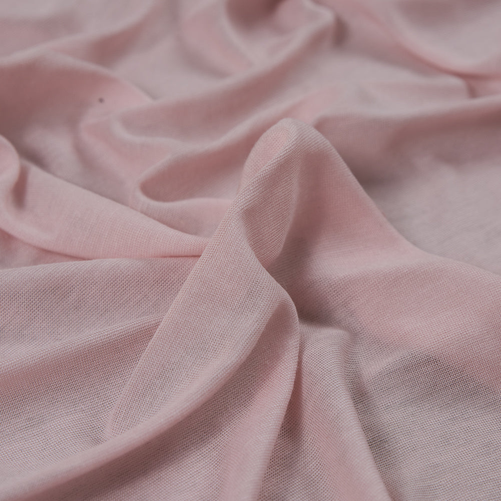 Pearl Blush Sheer Rayon Jersey Detail