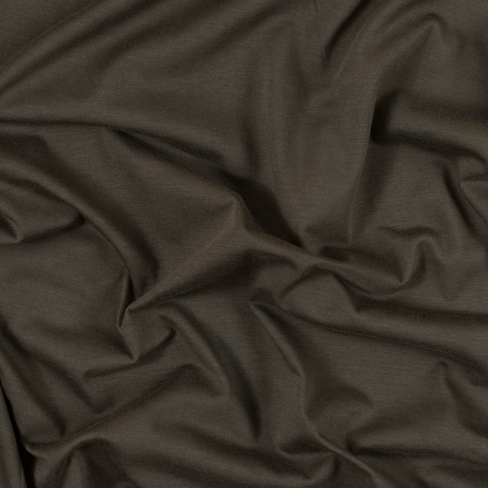 Heathered Army Green Rayon Jersey