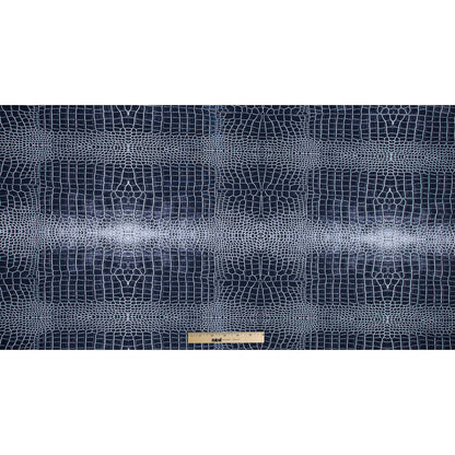 Navy Crocodile Caye UV Protective Compression Swimwear Tricot with Aloe Vera Microcapsules Full