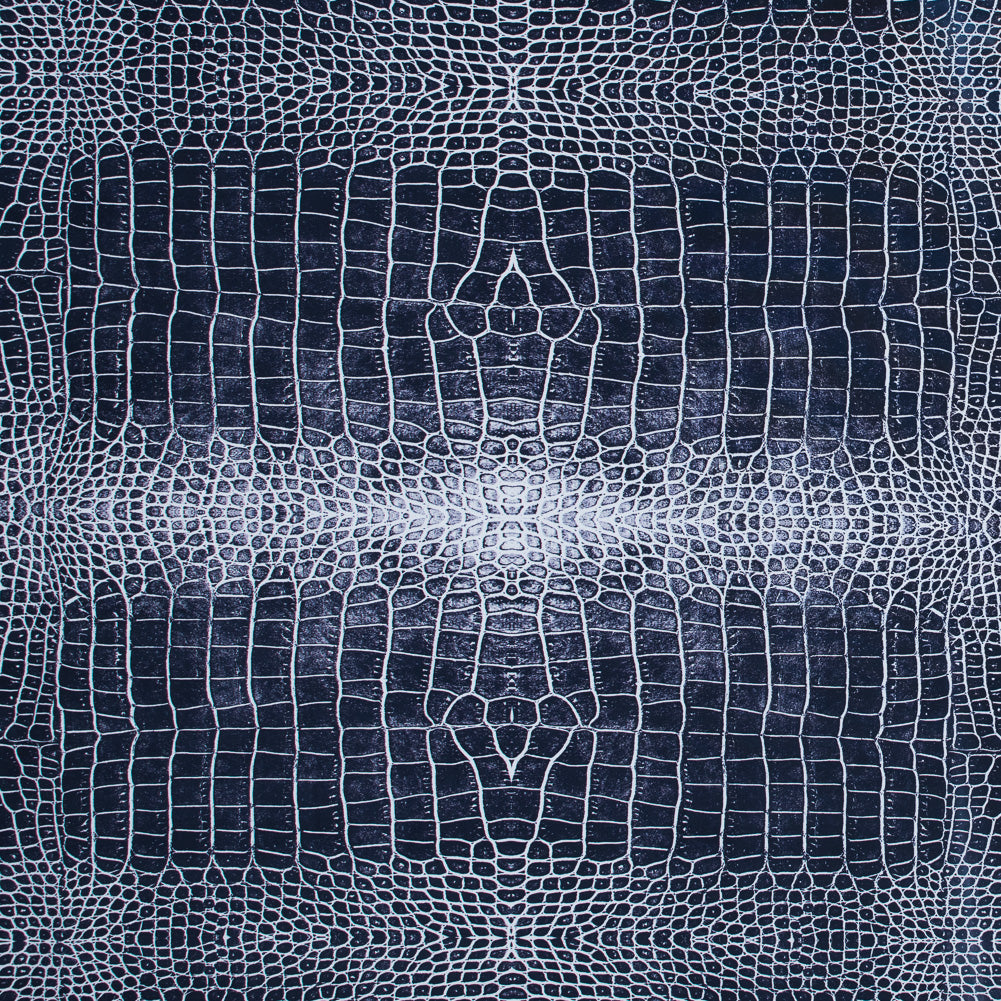 Navy Crocodile Caye UV Protective Compression Swimwear Tricot with Aloe Vera Microcapsules