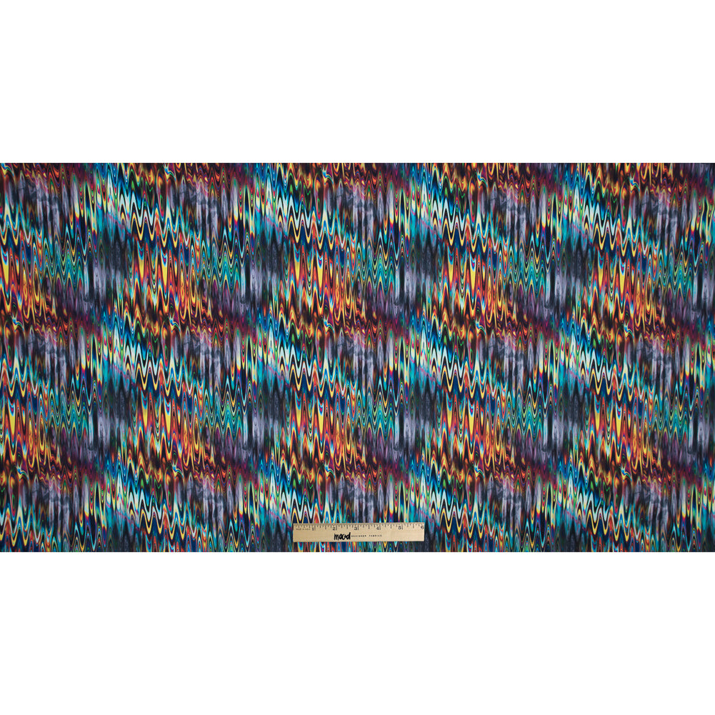 Psychedelic Rippled Caye UV Protective Compression Swimwear Tricot with Aloe Vera Microcapsules Full