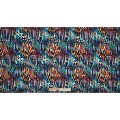Psychedelic Rippled Caye UV Protective Compression Swimwear Tricot with Aloe Vera Microcapsules Full