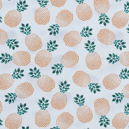 Compression Swimwear Tricot, UV Protective with Aloe Vera Microcapsules - White Pineapple - Caye Collection