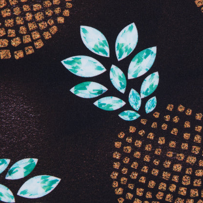 Compression Swimwear Tricot, UV Protective with Aloe Vera Microcapsules - Brown Pineapple - Caye Collection Detail