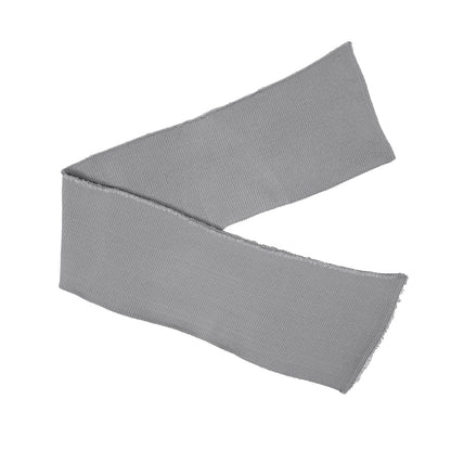 Silver Heavy Rib Knit Trim - 7" x 38"