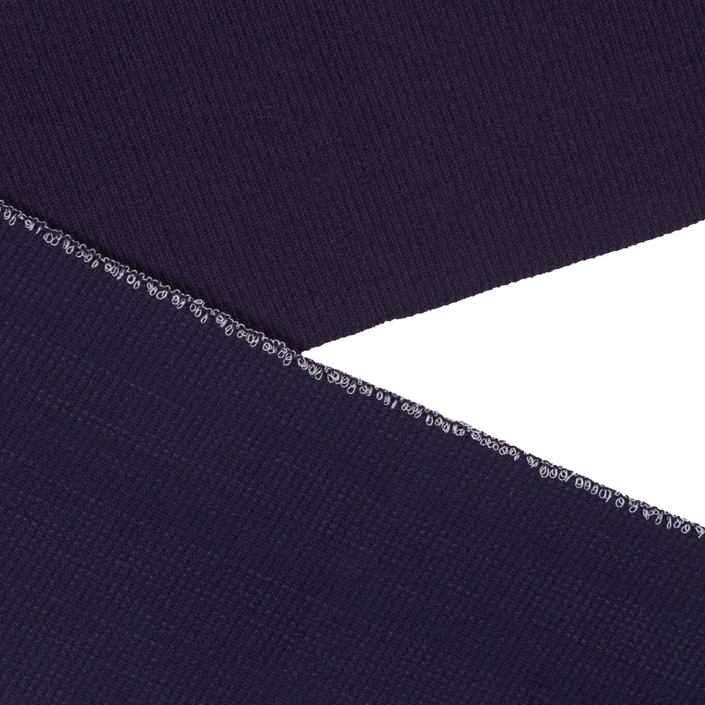 Mysterioso Purple Heavy Rib Knit Trim - 7" x 38" Detail