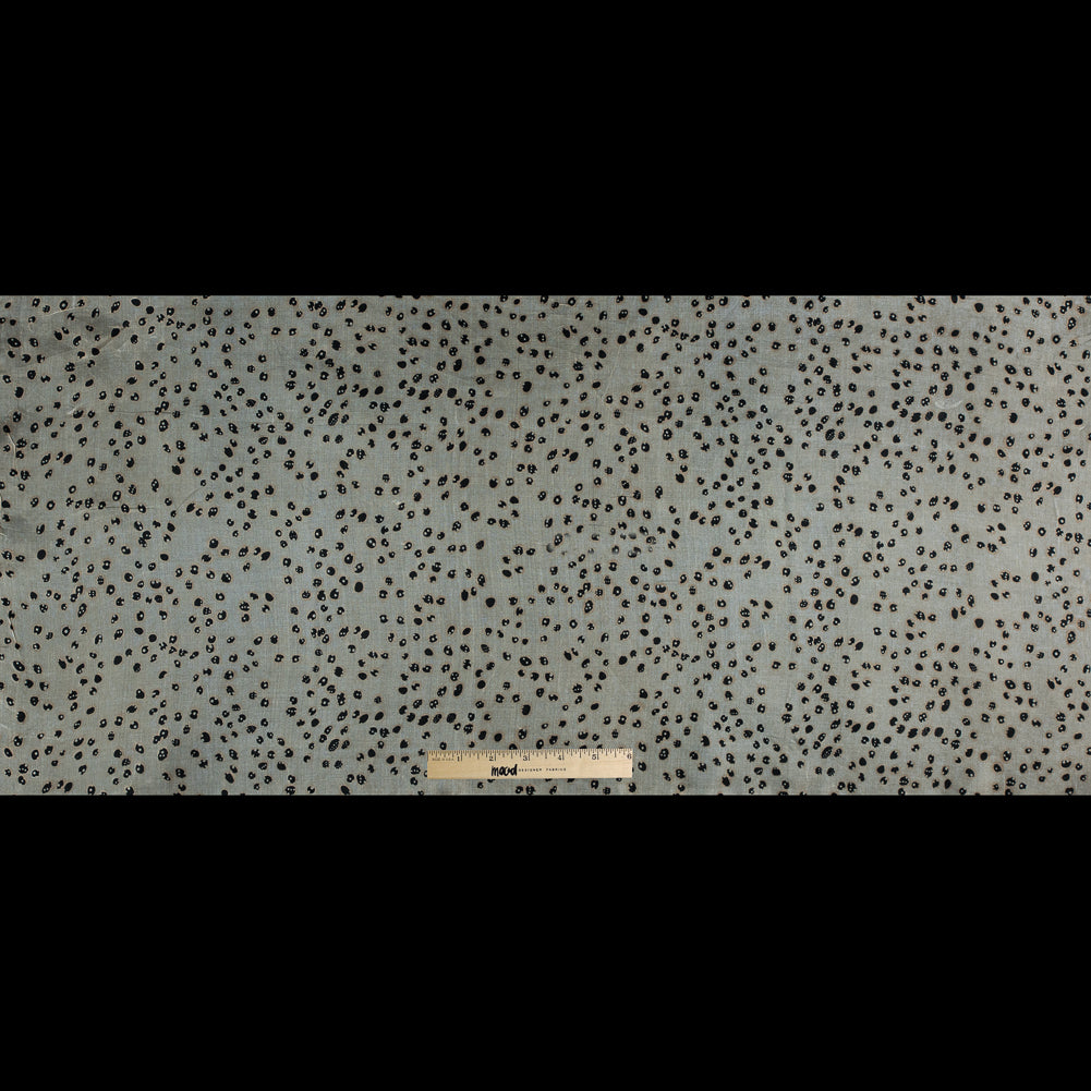 Beige and Black Spotted Silk Organza Full