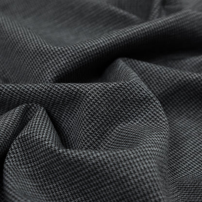 Black and Gray Stretch Houndstooth Double Knit Detail